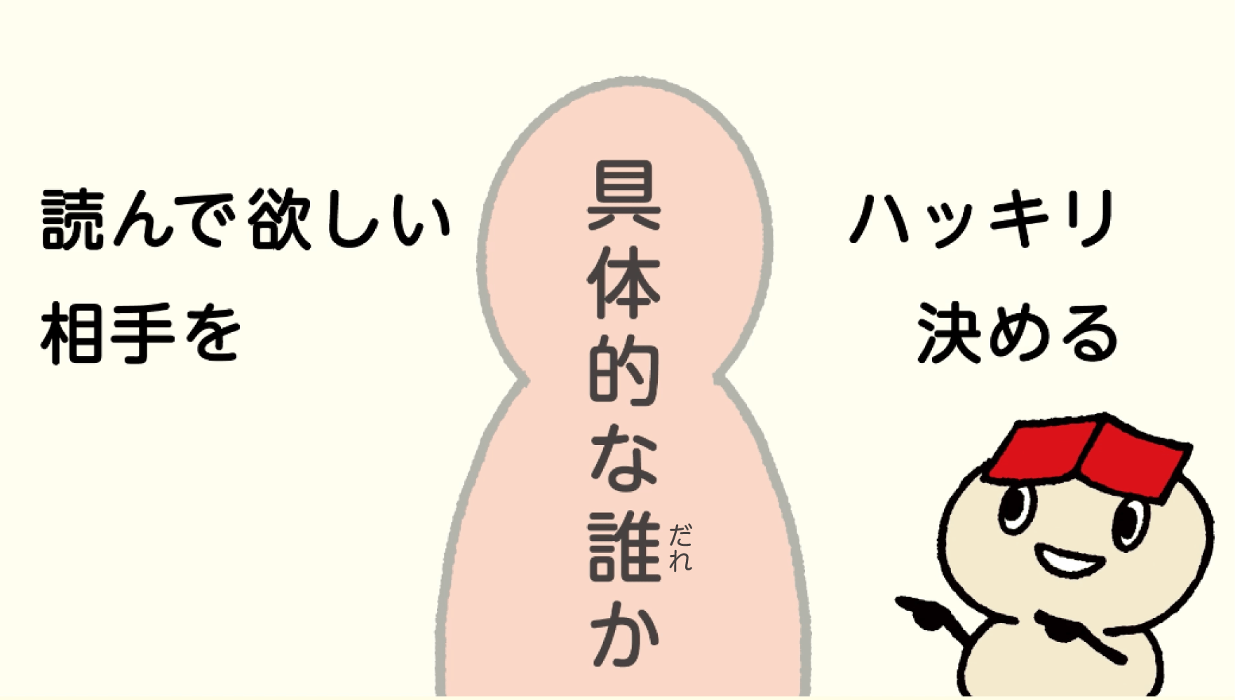 読んで欲しい相手を具体的に決める