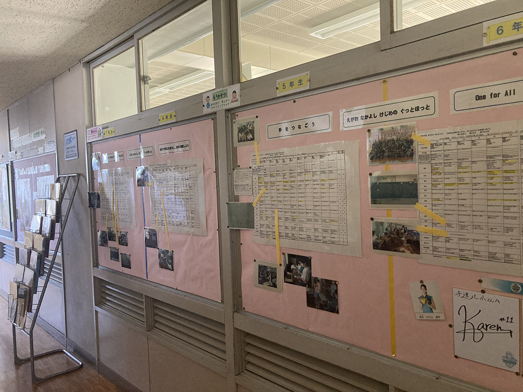 学びのマップ（職員室廊下）