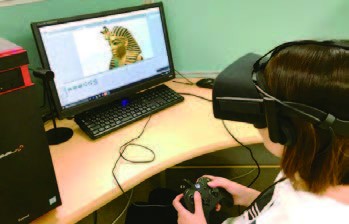 VR-SM：立体作品を自分の意思で回転させたり、近づいて見たりすることができる教具